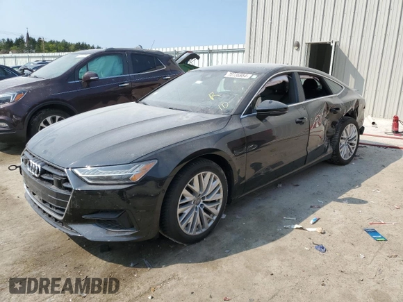 2019 Audi A7 Premium Plus with VIN WAUR2AF23KN083197, listed as a Copart auction lot 70736954 with 53,326 mi miles and Non Repairable. Bid and sale history available at carsss.com. Image 1.