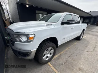 2022 Ram 1500 Big Horn with VIN 1C6SRFFT4NN464963, listed as a Copart auction lot 51288425 with 30,517 mi miles and Non repairable. Bid and sale history available at DreamBid. Image 2.