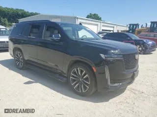 2021 Cadillac Escalade Sport Platinum with VIN 1GYS4GKL1MR204704, listed as a Copart auction lot 60263974 with 46,336 mi miles and Salvage Title. Bid and sale history available at carsss.com. Image 4.