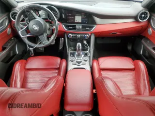 2020 Alfa Romeo Giulia Ti with VIN ZARFANBN2L7630925, listed as a Copart auction lot 65799484 with 54,198 mi miles and Salvage Title. Bid and sale history available at carsss.com. Image 8.