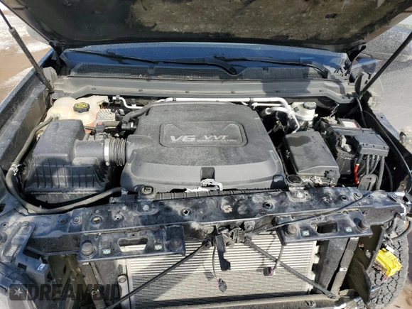 2015 GMC Canyon 4WD SLE with VIN 1GTH6BE38F1138307, listed as a Copart auction lot 46232565 with 102,437 mi miles and Clean Title. Bid and sale history available at carsss.com. Image 11.