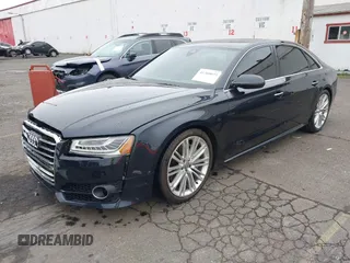 2017 Audi A8 L Sport with VIN WAU43AFD1HN007334, listed as a IAAI auction lot 41760035 with 67,342 mi miles. Bid and sale history available at carsss.com. Image 17.