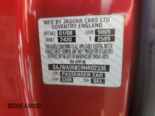 2009 Jaguar XF Premium Luxury z VIN SAJWA06B59HR02336, wystawiony jako Copart lot #60356295 z przebiegiem 113 535 mil mil oraz Czysty tytuł • Clean title. Historia ofert i sprzedaży dostępna na DreamBid. Obrazek 12.