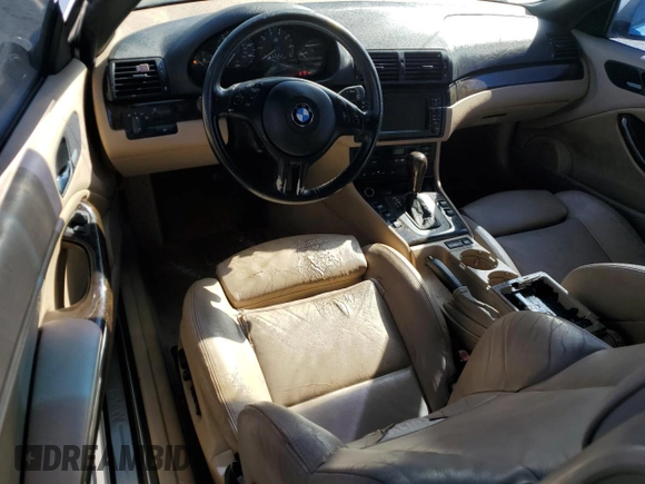 2003 BMW 3 Series 325Ci with VIN WBABS33453PG91735, listed as a Copart auction lot 83190274 with 177,347 mi miles and Salvage Title. Bid and sale history available at carsss.com. Image 8.