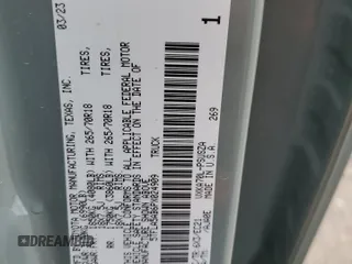 2023 Toyota Tundra 2WD SR5 with VIN 5TFLA5AB6PX024909, listed as a Copart auction lot 79238444 with 23,334 mi miles and Salvage Title. Bid and sale history available at carsss.com. Image 12.