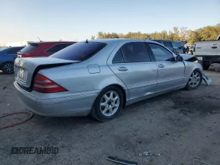 2002 Mercedes-Benz S-Class 4.3L with VIN WDBNG70J02A231267, listed as a Copart auction lot 84684134 with 0 mi miles and Non Repairable. Bid and sale history available at carsss.com. Image 3.