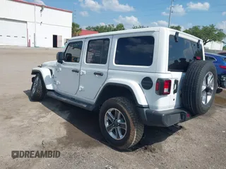 2020 Jeep Wrangler Unlimited Sahara with VIN 1C4HJXEN2LW109428, listed as a IAAI auction lot 42296943 with 155,766 mi miles and . Bid and sale history available at DreamBid. Image 3.
