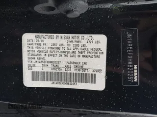 2017 Nissan GT-R Premium с VIN JN1AR5EFXHM820257, выставлен на аукционе IAAI как лот 41367391 с пробегом Не указан миль и . История ставок и продаж доступна на DreamBid. Изображение 9.
