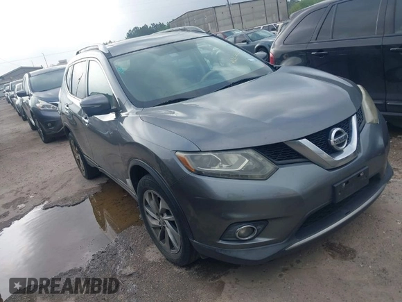 2015 Nissan Rogue SV with VIN 5N1AT2MV7FC758546, listed as a IAAI auction lot 41917021 with 155,696 mi miles. Bid and sale history available at carsss.com. Image 1.