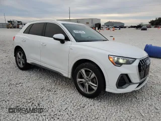 2020 Audi Q3 S line Premium with VIN WA1DECF33L1008687, listed as a Copart auction lot 41523185 with 56,905 mi miles and Salvage Title. Bid and sale history available at carsss.com. Image 4.