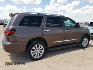 2018 Toyota Sequoia Platinum with VIN 5TDDY5G11JS161932, listed as a Copart auction lot 59593094 with 138,695 mi miles and Clean Title. Bid and sale history available at carsss.com. Image 3.