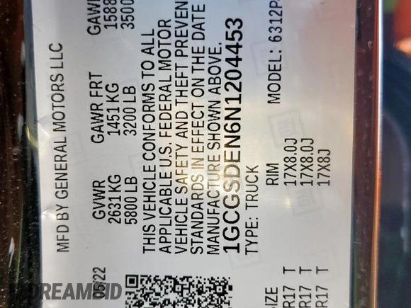 2022 Chevrolet Colorado 2WD Z71 z VIN 1GCGSDEN6N1204453, wystawiony jako Copart lot #65275975 z przebiegiem 23 734 mil mil oraz Szkoda całkowita • Salvage title. Historia ofert i sprzedaży dostępna na DreamBid. Obrazek 14.