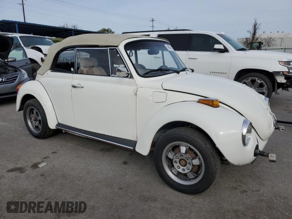1976 Volkswagen Beetle with VIN 1562109448, listed as a Copart auction lot 48536135 with 10,295 mi miles and Salvage Title. Bid and sale history available at DreamBid. Image 4.