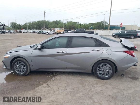 2024 Hyundai Elantra SEL with VIN KMHLM4DG9RU753995, listed as a IAAI auction lot 41917826 with 10,258 mi miles. Bid and sale history available at carsss.com. Image 14.