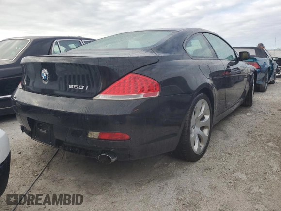 2006 BMW 6 Series 650Ci with VIN WBAEH13436CR49324, listed as a Copart auction lot 76476244 with 97,064 mi miles and Non Repairable. Bid and sale history available at carsss.com. Image 3.