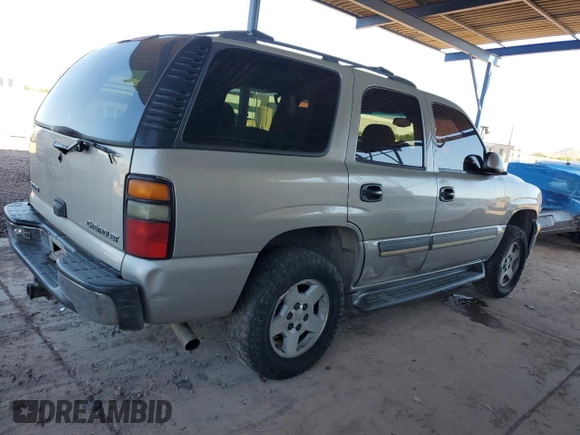 2005 Chevrolet Tahoe LS with VIN 1GNEC13V85R155366, listed as a Copart auction lot 60328405 with 421,272 mi miles and Salvage title. Bid and sale history available at DreamBid. Image 3.