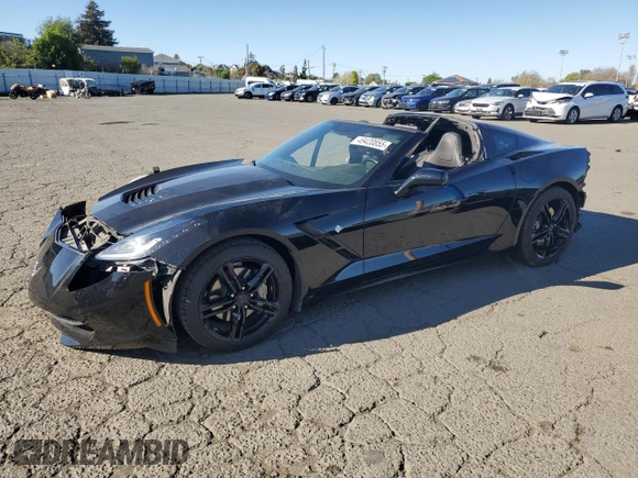 2017 Chevrolet Corvette 1LT with VIN 1G1YA2D77H5106147, listed as a Copart auction lot 49420855 with 62,235 mi miles and Salvage Title. Bid and sale history available at carsss.com. Image 1.