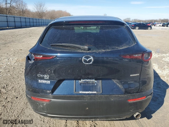 2024 Mazda CX-30 2.5 S with VIN 3MVDMBAM7RM652688, listed as a Copart auction lot 45977825 with 15,614 mi miles and Salvage Title. Bid and sale history available at carsss.com. Image 6.