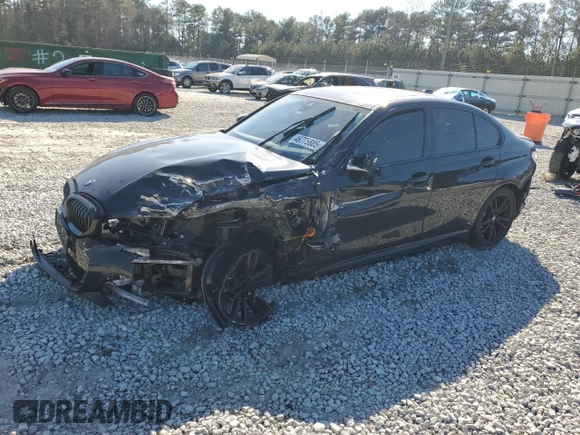 2021 BMW 3 Series 330e with VIN 3MW5P7J03M8B61203, listed as a Copart auction lot 46775885 with 0 mi miles and Salvage Title. Bid and sale history available at carsss.com. Image 1.