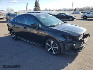 2017 Subaru Impreza Sport with VIN 4S3GKAM6XH3619275, listed as a Copart auction lot 46786685 with 125,423 mi miles and Salvage Title. Bid and sale history available at carsss.com. Image 4.