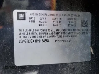 2017 Buick Regal Premium II with VIN 2G4GR5GX1H9124554, listed as a Copart auction lot 41865495 with 86,390 mi miles and Clean Title. Bid and sale history available at carsss.com. Image 12.