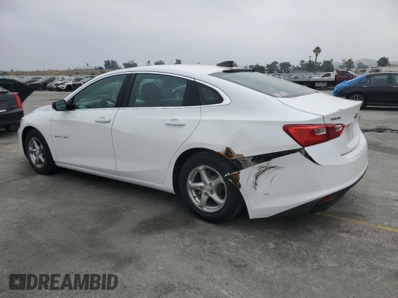 2016 Chevrolet Malibu LS z VIN 1G1ZB5ST2GF330583, wystawiony jako Copart lot #60837225 z przebiegiem 70 610 mil mil oraz Szkoda całkowita • Salvage title. Historia ofert i sprzedaży dostępna na DreamBid. Obrazek 2.