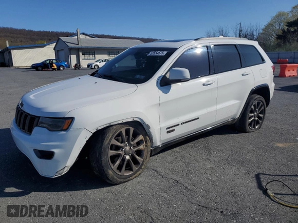 2016 Jeep Grand Cherokee Limited 75th Anniversary with VIN 1C4RJFBG3GC350068, listed as a Copart auction lot 52554675 with 109,985 mi miles and Salvage Title. Bid and sale history available at DreamBid. Image 1.