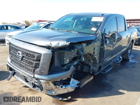2021 Nissan Titan SV with VIN 1N6AA1EF2MN504611, listed as a IAAI auction lot 41469990 with 81,432 mi miles and . Bid and sale history available at DreamBid. Image 2.