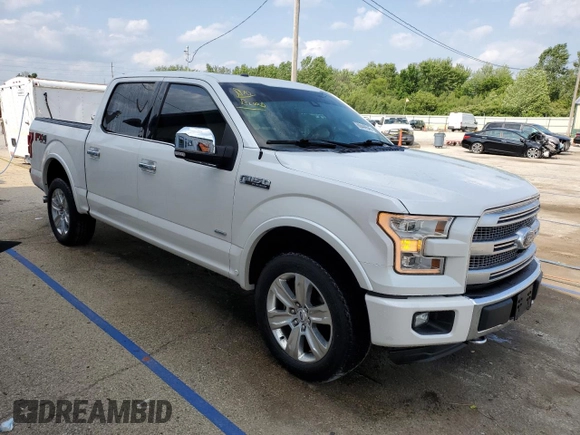 2015 Ford F-150 XLT with VIN 1FTEW1EG8FFC20685, listed as a Copart auction lot 60449545 with 117,935 mi miles and Salvage title. Bid and sale history available at DreamBid. Image 4.