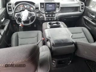 2025 Ram 1500 with VIN 1C6SRFNP3SN608731, listed as a Copart auction lot 42636735 with 7,736 mi miles and Salvage title. Bid and sale history available at DreamBid. Image 8.
