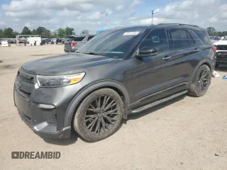 2020 Ford Explorer Platinum z VIN 1FM5K8HC5LGA34794, wystawiony jako Copart lot #51812355 z przebiegiem Nie podano mil oraz Szkoda całkowita • Salvage title. Historia ofert i sprzedaży dostępna na DreamBid. Obrazek 1.