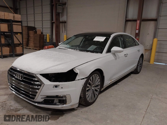 2019 Audi A8 L with VIN WAU8DAF89KN008109, listed as a IAAI auction lot 41636057 with 34,325 mi miles. Bid and sale history available at carsss.com. Image 6.