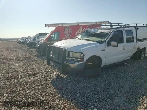 2001 Ford F-250 XL with VIN 1FTNW20L71ED89038, listed as a Copart auction lot 60929745 with 287,403 mi miles and Salvage title. Bid and sale history available at DreamBid. Image 13.