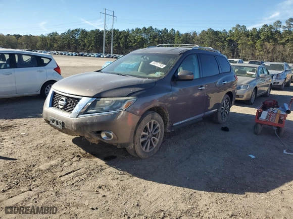 2013 Nissan Pathfinder SL with VIN 5N1AR2MNXDC608913, listed as a Copart auction lot 49317745 with 200,721 mi miles and Salvage Title. Bid and sale history available at carsss.com. Image 1.