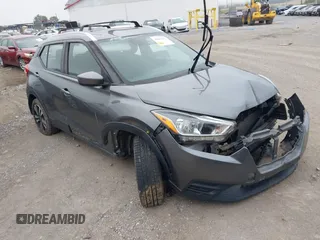 2019 Nissan Kicks SV with VIN 3N1CP5CU7KL481913, listed as a IAAI auction lot 42605935 with 77,191 mi miles and . Bid and sale history available at DreamBid. Image 1.
