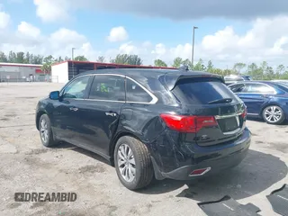 2016 Acura MDX w/Tech with VIN 5FRYD3H44GB021119, listed as a IAAI auction lot 41946691 with 179,222 mi miles. Bid and sale history available at carsss.com. Image 3.
