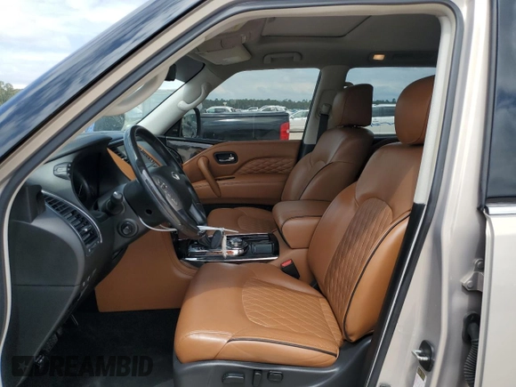 2019 Infiniti QX80 LUXE with VIN JN8AZ2NE2K9229566, listed as a Copart auction lot 71170974 with 58,629 mi miles and Salvage Title. Bid and sale history available at carsss.com. Image 7.