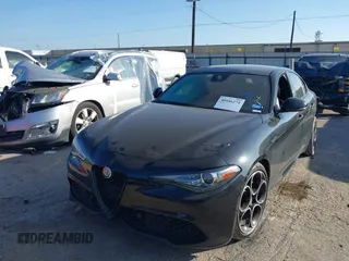 2022 Alfa Romeo Giulia Veloce with VIN ZARFAMBN0N7663628, listed as a IAAI auction lot 40946274 with 18,238 mi miles. Bid and sale history available at carsss.com. Image 2.
