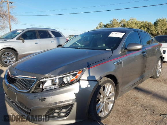 2014 Kia Optima SXL Turbo with VIN 5XXGR4A60EG351334, listed as a IAAI auction lot 41513606 with 174,382 mi miles and . Bid and sale history available at DreamBid. Image 6.