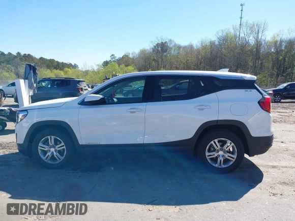 2020 GMC Terrain SLE with VIN 3GKALMEV1LL224087, listed as a IAAI auction lot 41843729 with 54,152 mi miles. Bid and sale history available at carsss.com. Image 14.