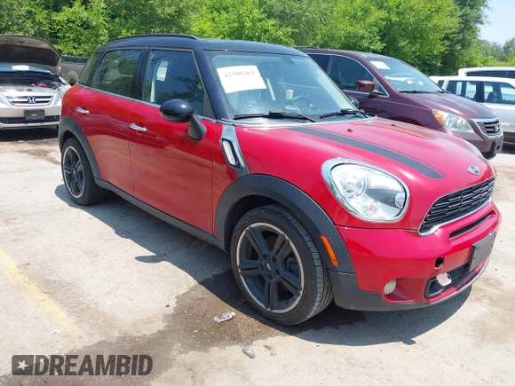 2013 MINI Countryman S with VIN WMWZC3C58DWP24865, listed as a IAAI auction lot 42386463 with 100,612 mi miles and . Bid and sale history available at DreamBid. Image 1.