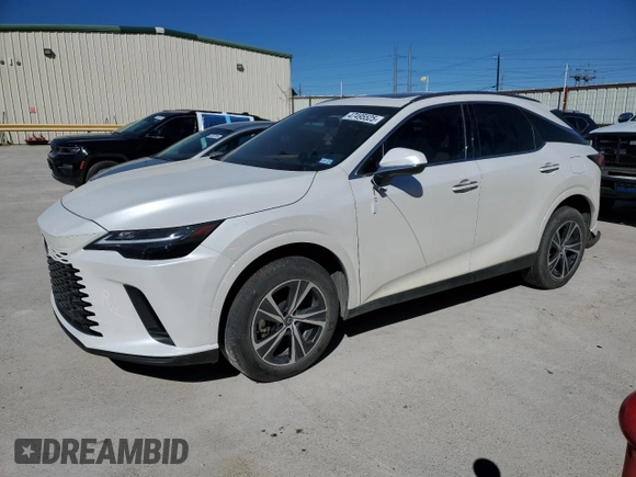 2023 Lexus RX with VIN JTJCHMAA4P2006710, listed as a Copart auction lot 47495525 with 0 mi miles and Salvage Title. Bid and sale history available at carsss.com. Image 1.