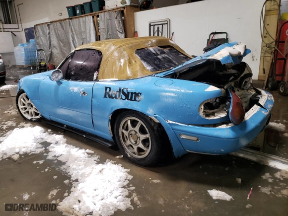1994 Mazda MX-5 Miata with VIN JM1NA3530R0507324, listed as a Copart auction lot 81369114 with NaN miles and Salvage Title. Bid and sale history available at carsss.com. Image 2.