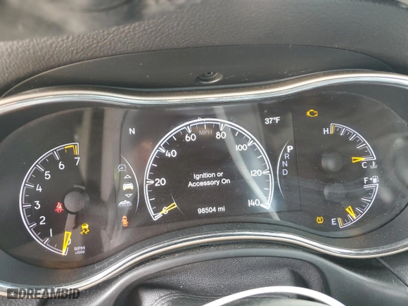 2016 Jeep Grand Cherokee Limited 75th Anniversary with VIN 1C4RJFBG0GC381956, listed as a Copart auction lot 43836275 with 98,504 mi miles and Salvage Title. Bid and sale history available at carsss.com. Image 9.