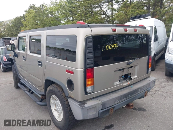 2003 Hummer H2 with VIN 5GRGN23U73H142389, listed as a IAAI auction lot 42219627 with 78,547 mi miles. Bid and sale history available at carsss.com. Image 3.