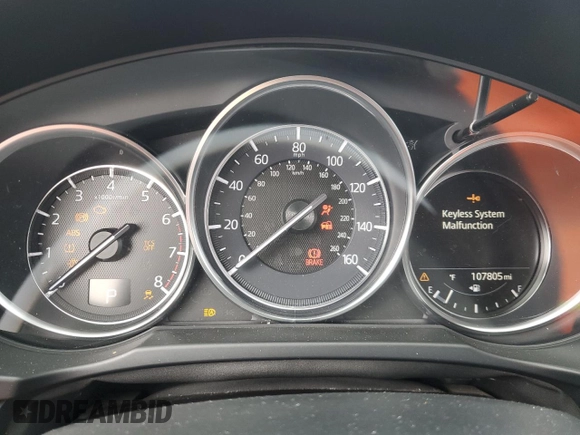 2018 Mazda CX-5 Touring with VIN JM3KFBCM1J0372702, listed as a Copart auction lot 49714595 with 107,805 mi miles and Salvage Title. Bid and sale history available at carsss.com. Image 9.
