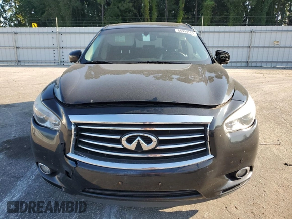 2013 Infiniti JX35 with VIN 5N1AL0MM9DC313959, listed as a Copart auction lot 64999564 with 183,465 mi miles and Salvage Title. Bid and sale history available at carsss.com. Image 5.