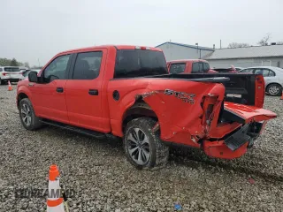 2019 Ford F-150 XL with VIN 1FTEW1EP7KFB61137, listed as a Copart auction lot 51326085 with 100,972 mi miles and Salvage Title. Bid and sale history available at carsss.com. Image 2.