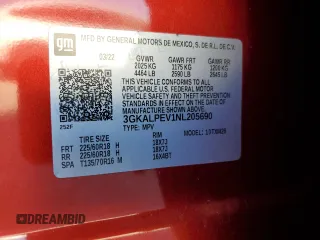 2022 GMC Terrain SLT with VIN 3GKALPEV1NL205690, listed as a Copart auction lot 58277575 with 71,080 mi miles and Salvage title. Bid and sale history available at DreamBid. Image 12.
