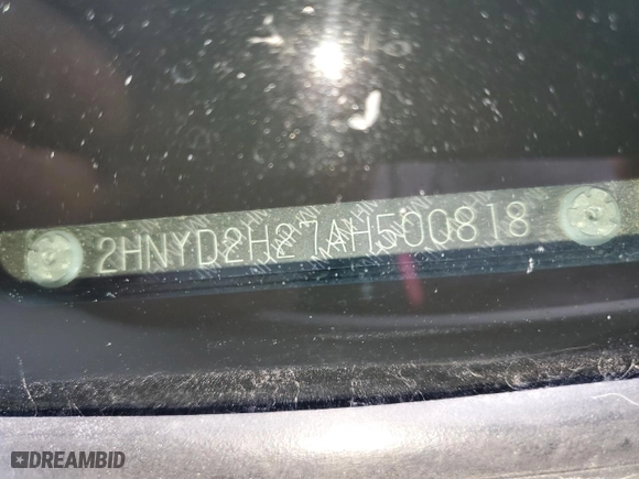 2010 Acura MDX with VIN 2HNYD2H27AH500818, listed as a Copart auction lot 51862135 with 0 mi miles and Salvage Title. Bid and sale history available at carsss.com. Image 13.